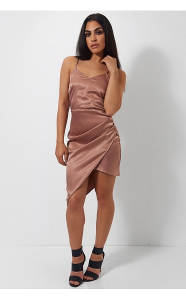 The Fashion Bible Kia Nude Asymetric Satin Dress.jpg