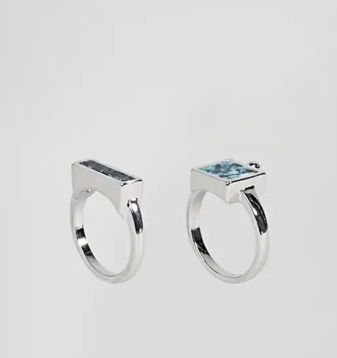 ASOS Pack of 2 Rings with Recycled Denim Stones 2.JPG