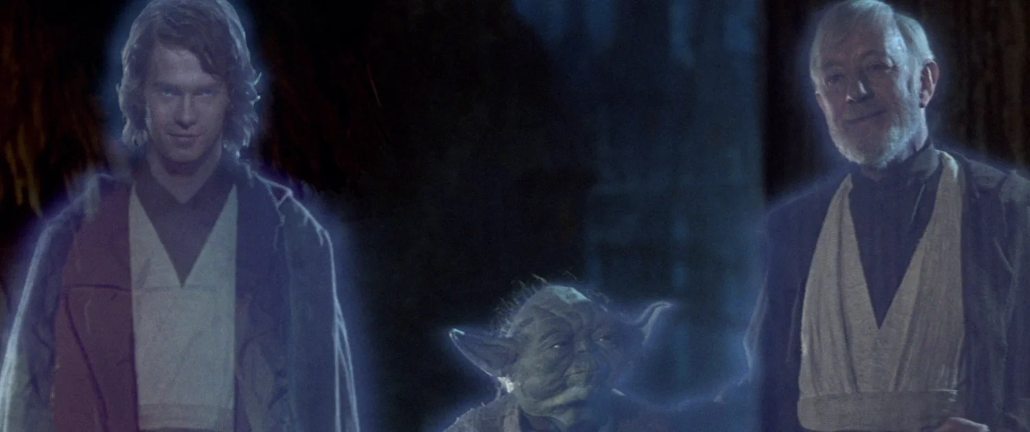 Pictured: Sir Alec Guinness returning from the dead to roll over in his grave. Also pictured: A muppet and Yoda