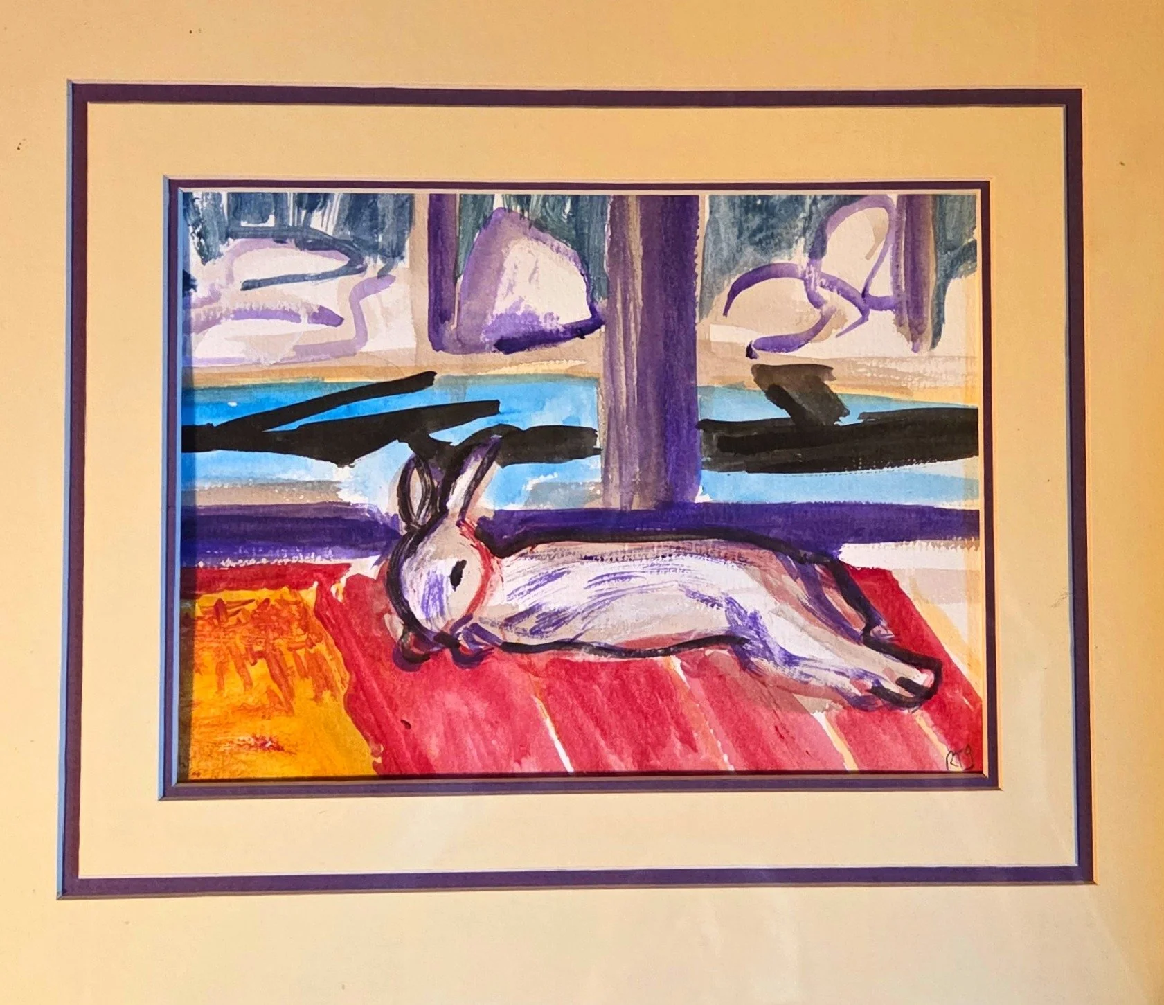 rabbit in glass frame .JPG