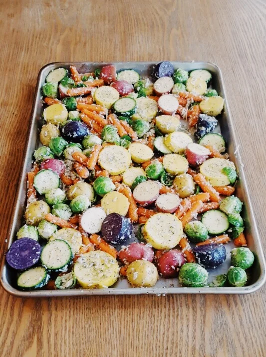  Roasted veggies. 