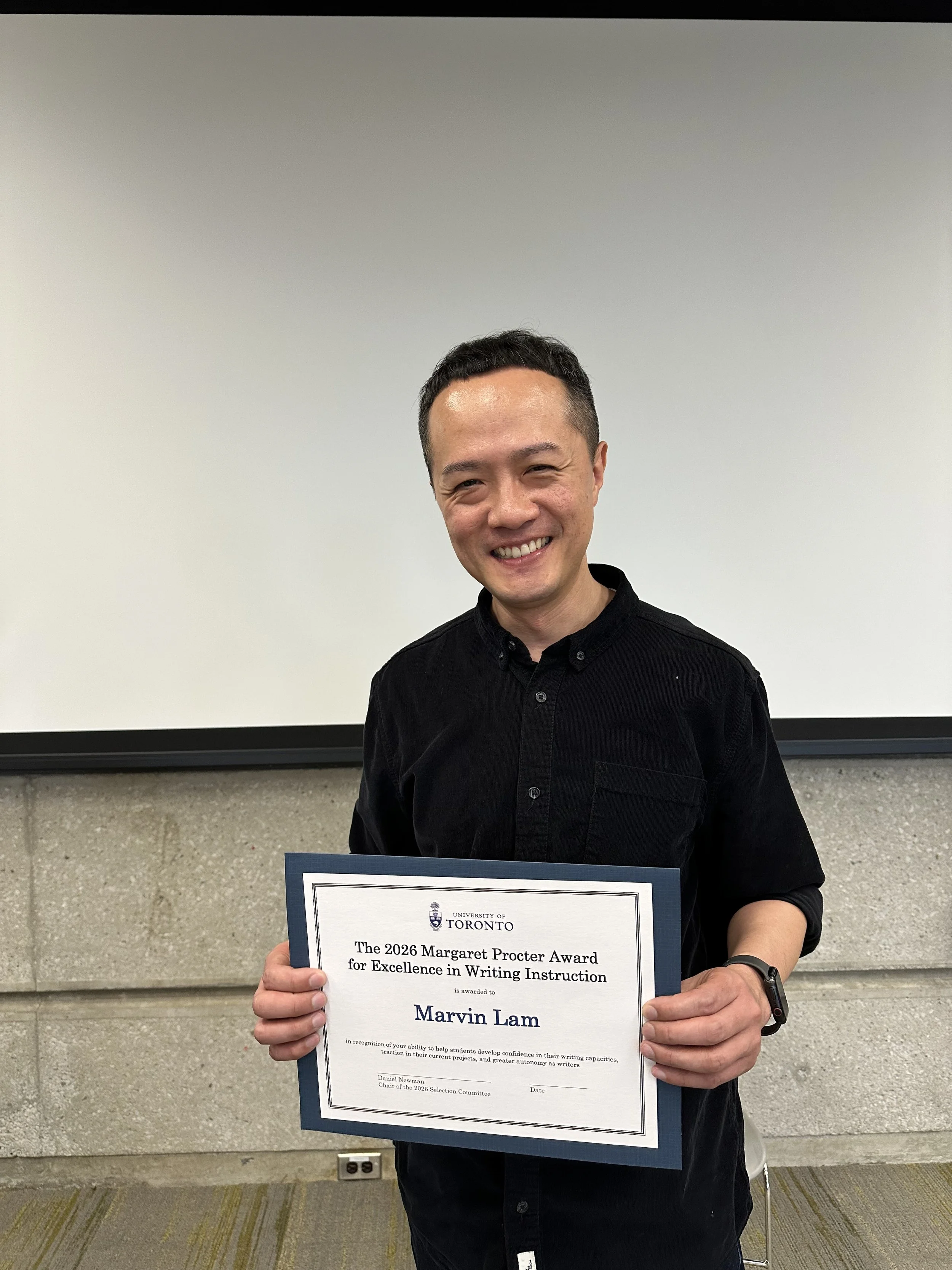 Congratulations to Dr. Marvin Lam