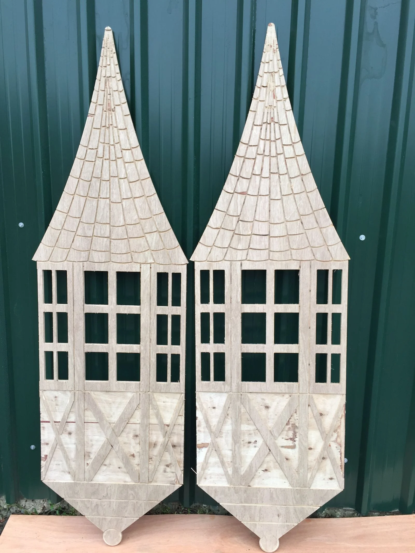 Oktoberfest Village Plywood House CNC Router TIN SHED 03