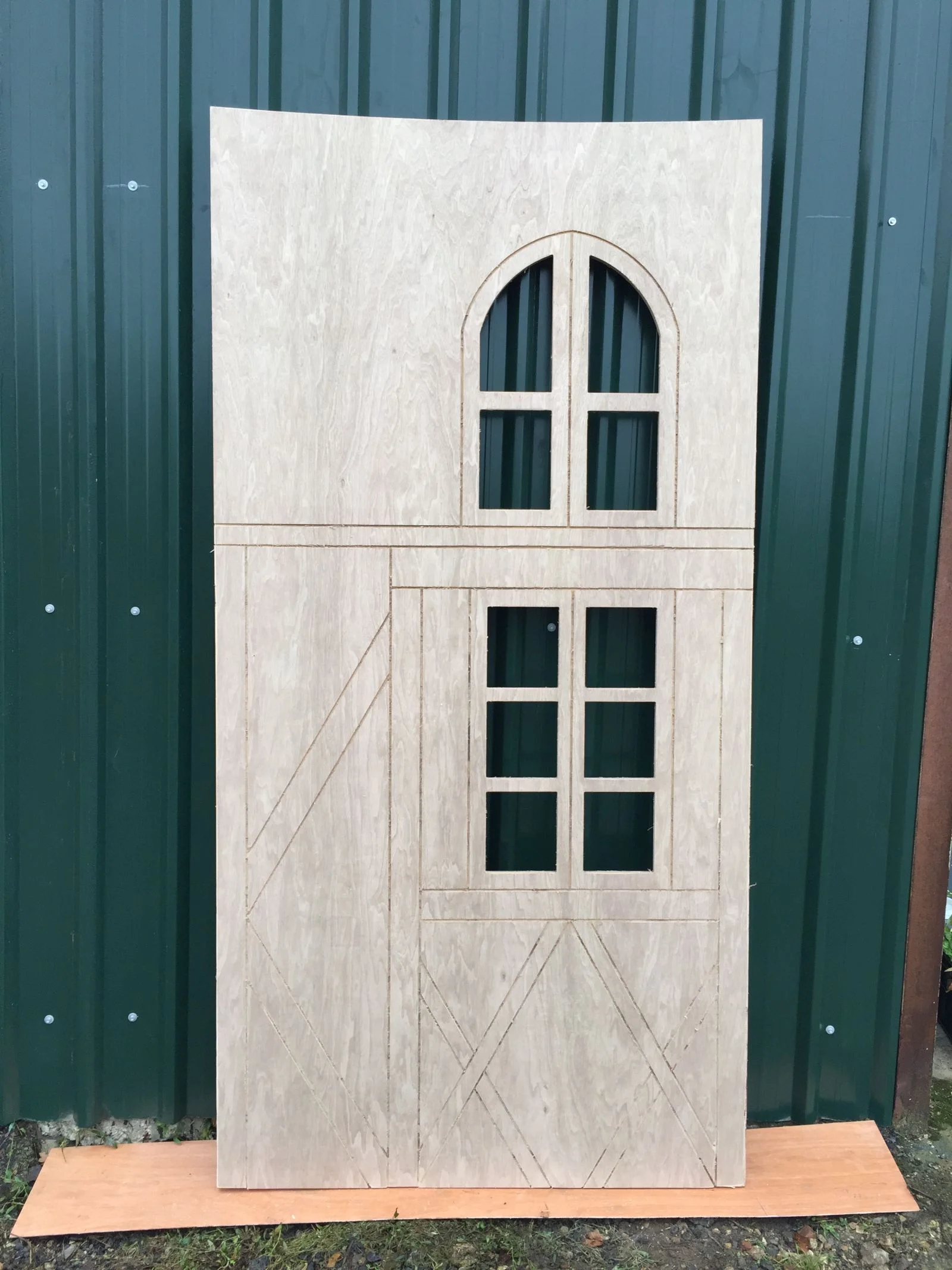 Oktoberfest Village Plywood House CNC Router TIN SHED 04