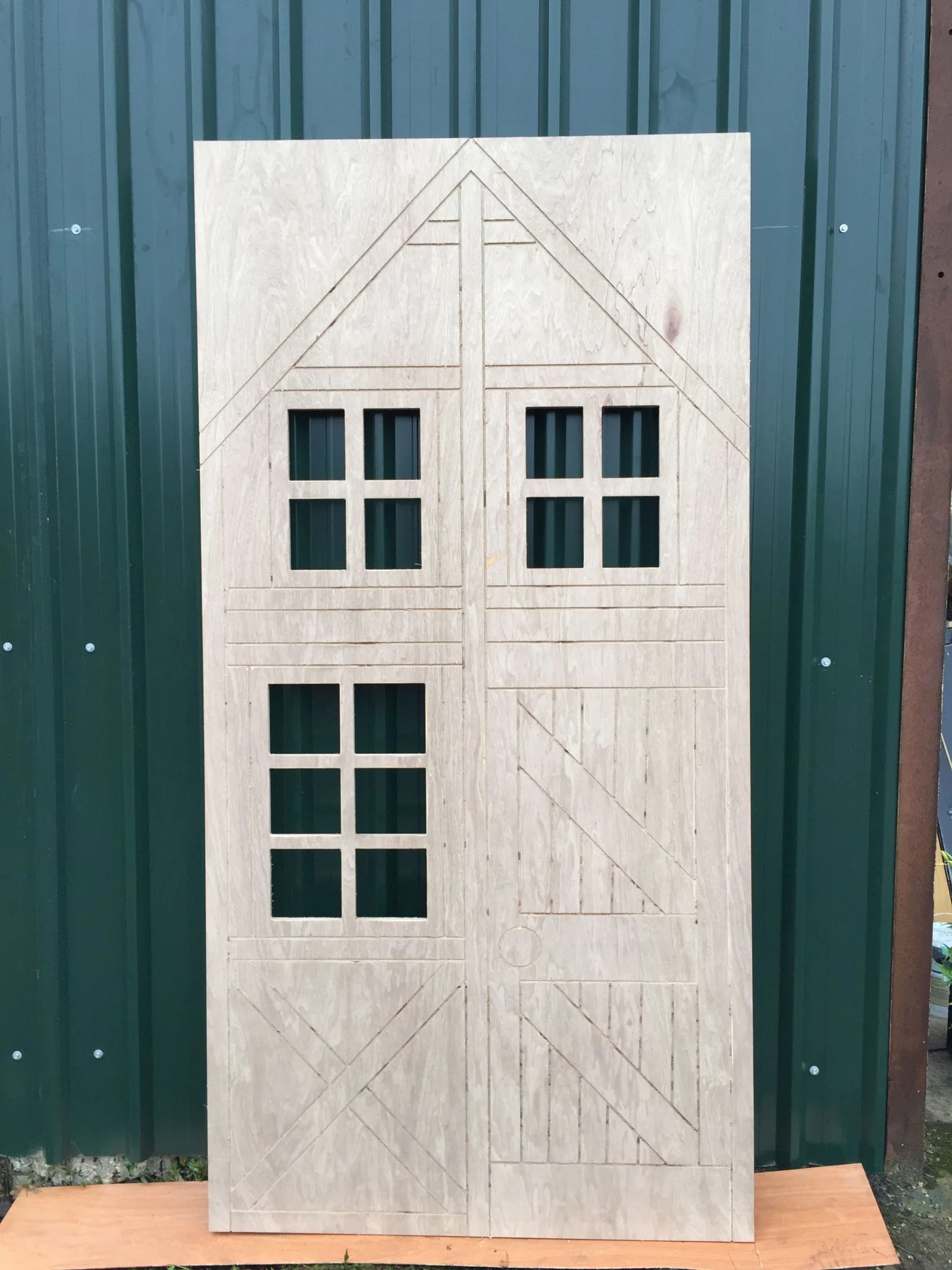 Oktoberfest Village Plywood House CNC Router TIN SHED 06