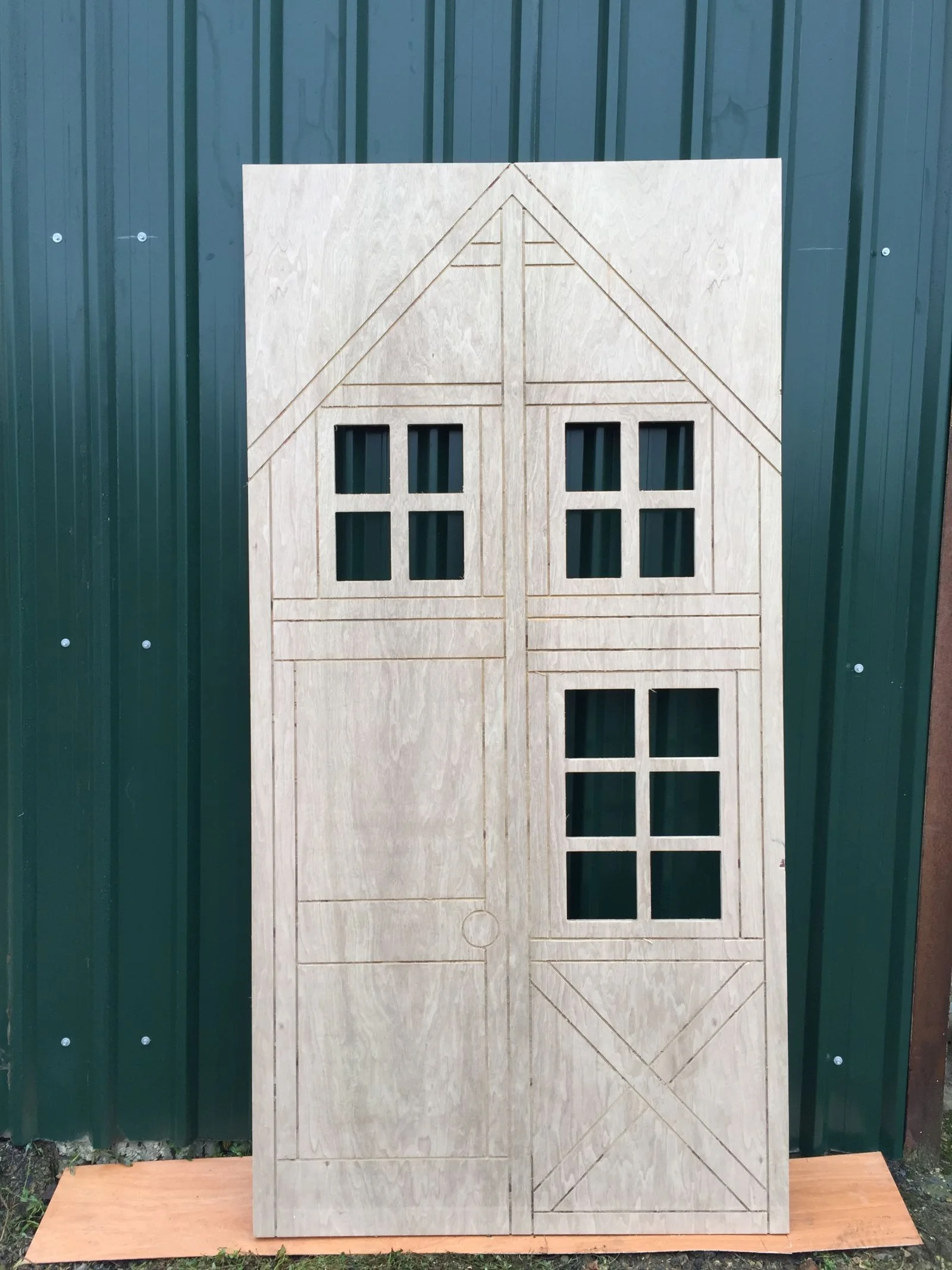 Oktoberfest Village Plywood House CNC Router TIN SHED 07