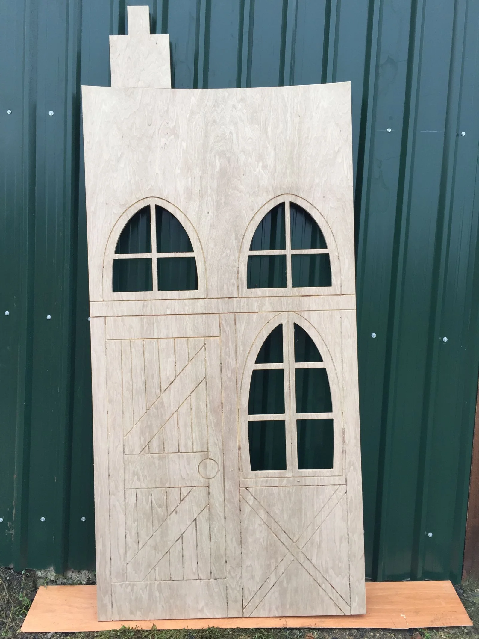 Oktoberfest Village Plywood House CNC Router TIN SHED 08