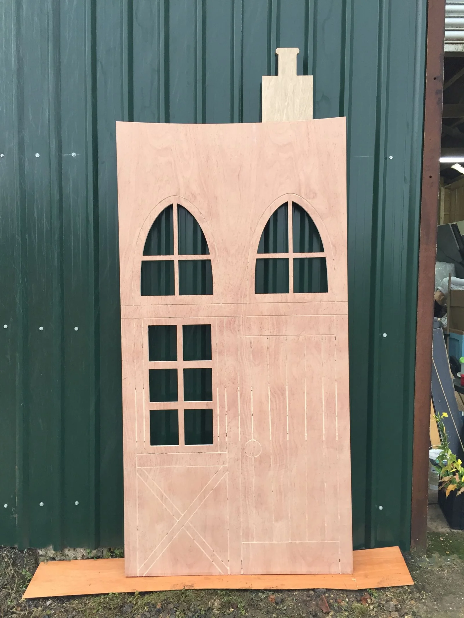 Oktoberfest Village Plywood House CNC Router TIN SHED 10
