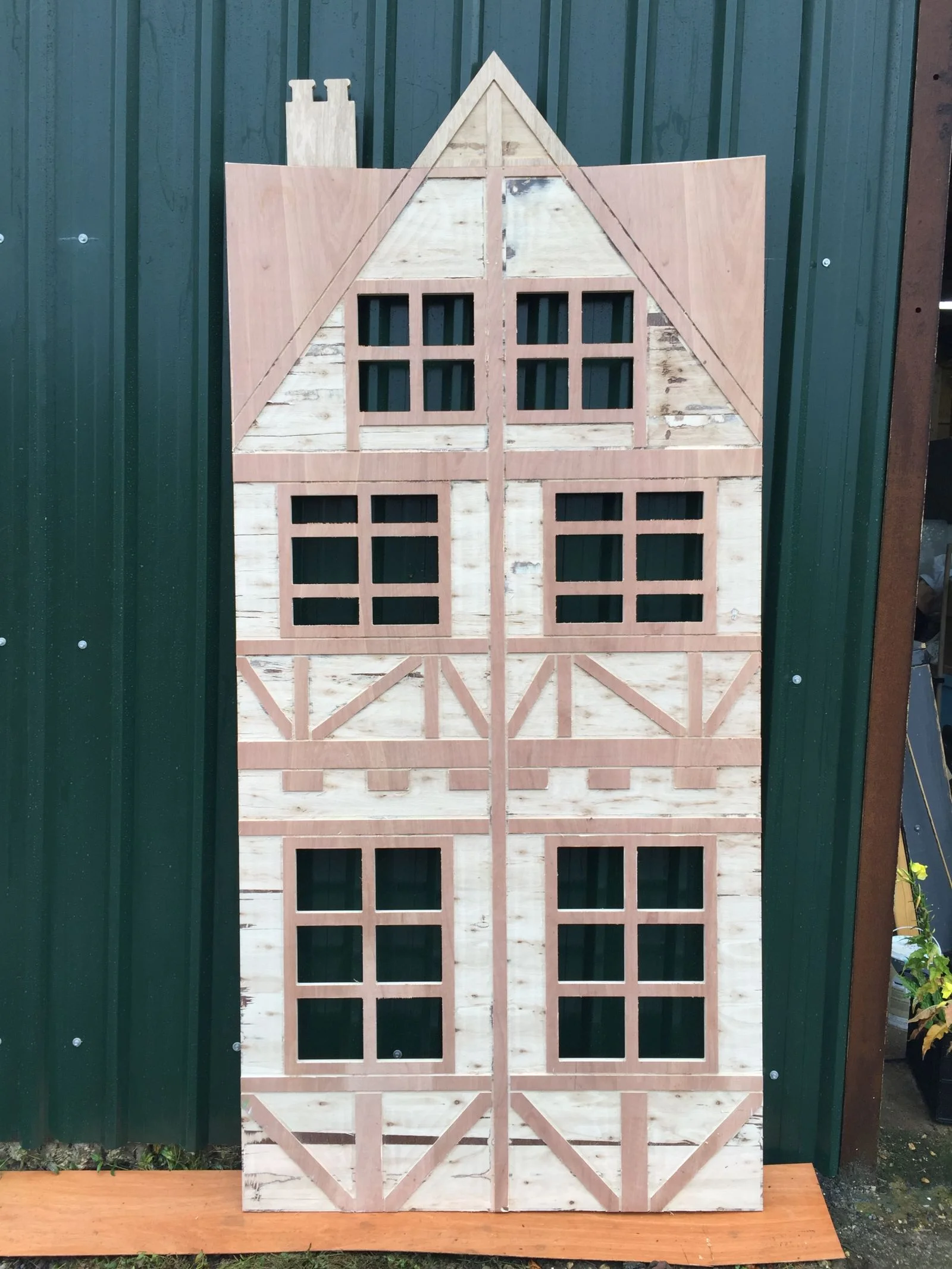 Oktoberfest Village Plywood House CNC Router TIN SHED 12