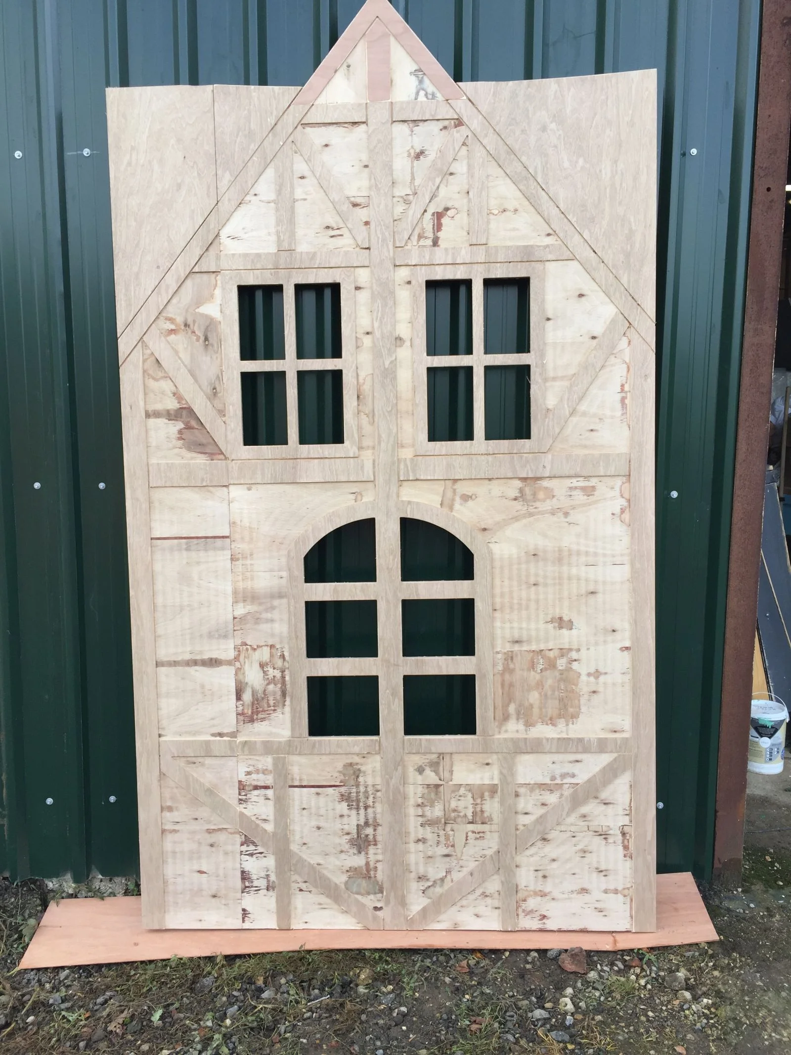 Oktoberfest Village Plywood House CNC Router TIN SHED 13