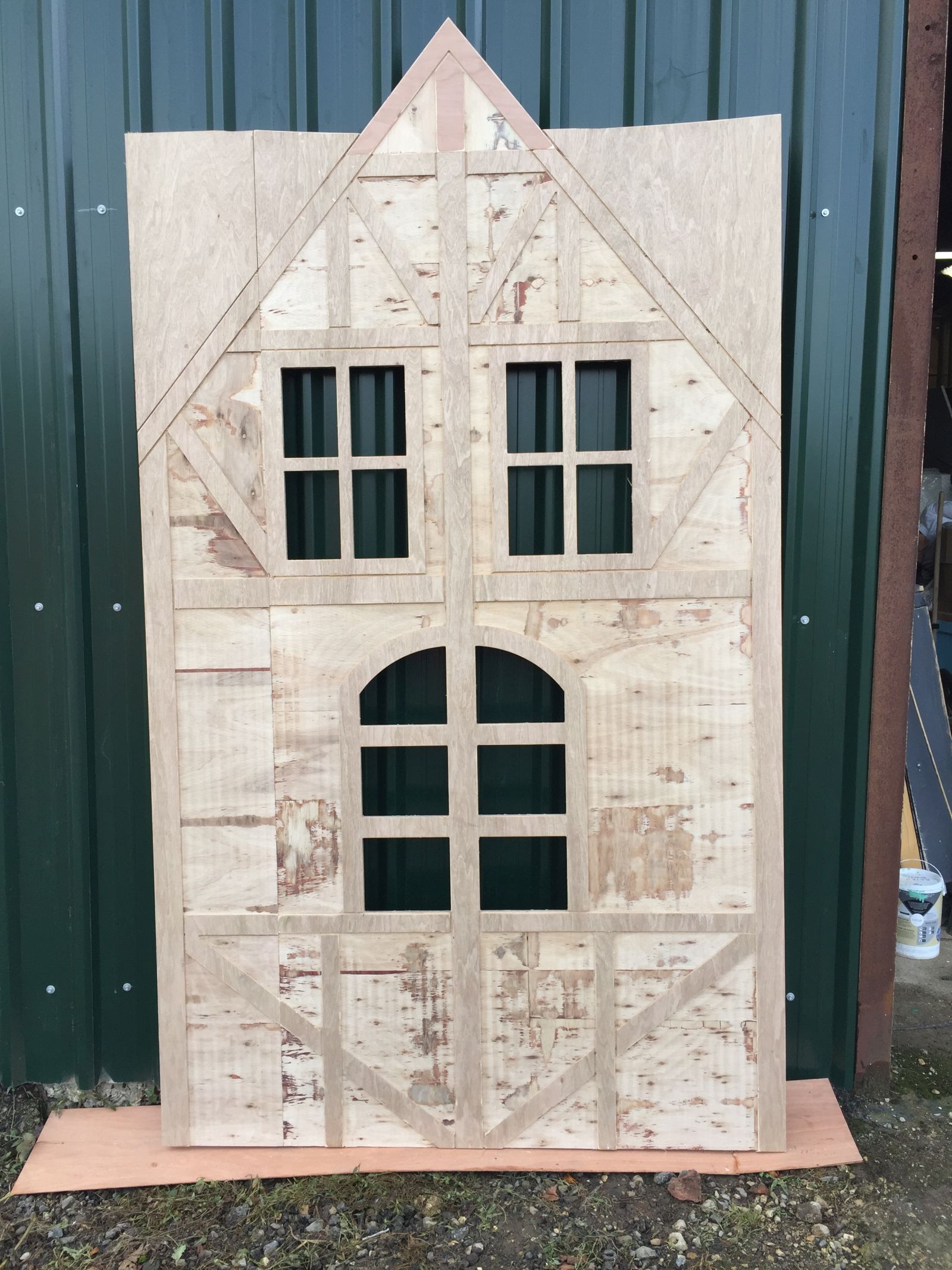 Oktoberfest Village Plywood House CNC Router TIN SHED 14