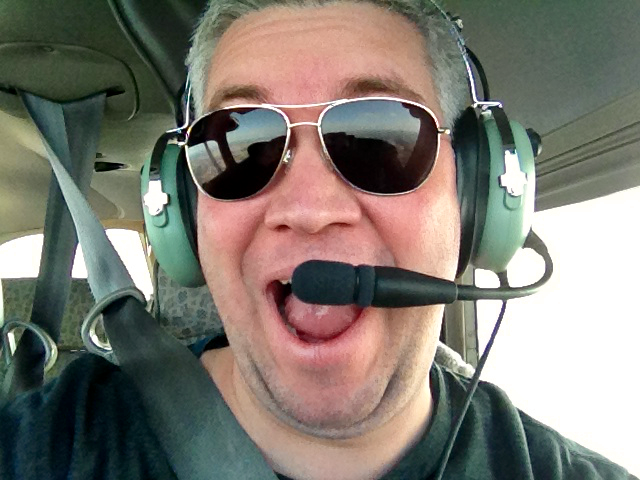Me taking my pilot role very seriously. Remember Rule #6!