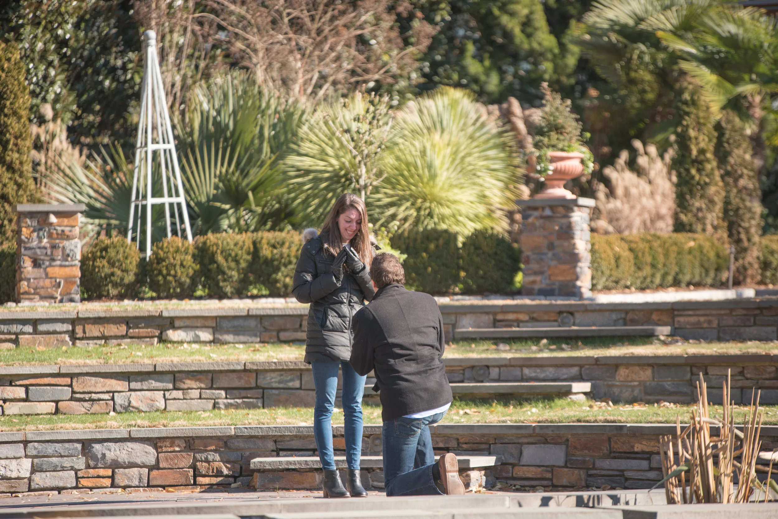 Surprise Proposal at Duke Gardens