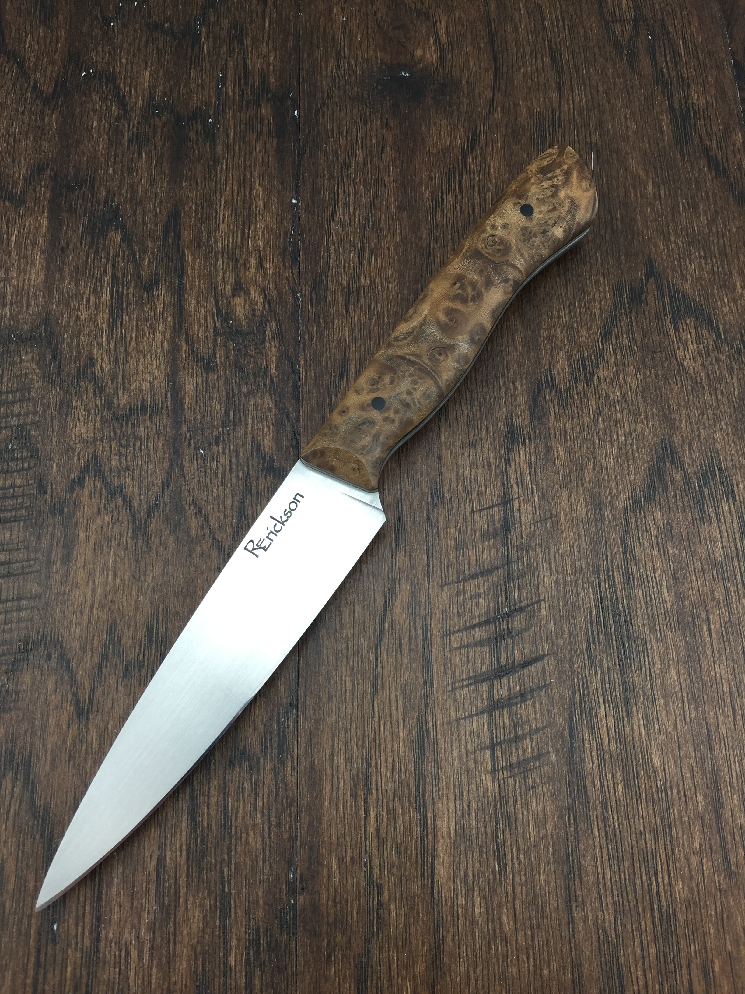 Olive Wood Burl paring knife