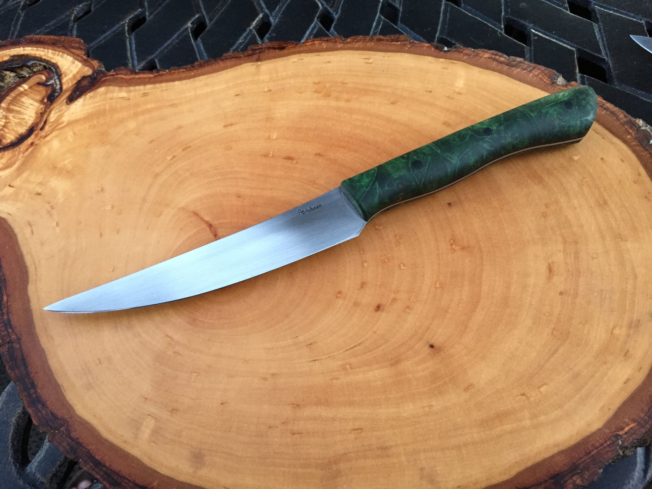 Green dyed Maple Burl