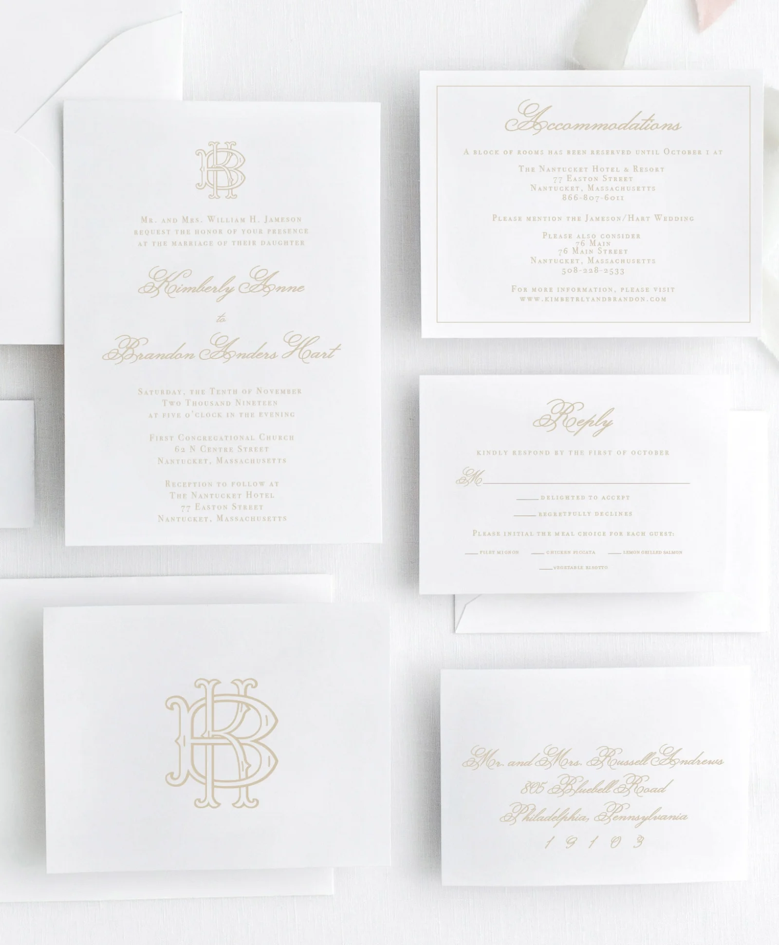 Interlocking Monogram Wedding Invitation Set Gold 6.jpg
