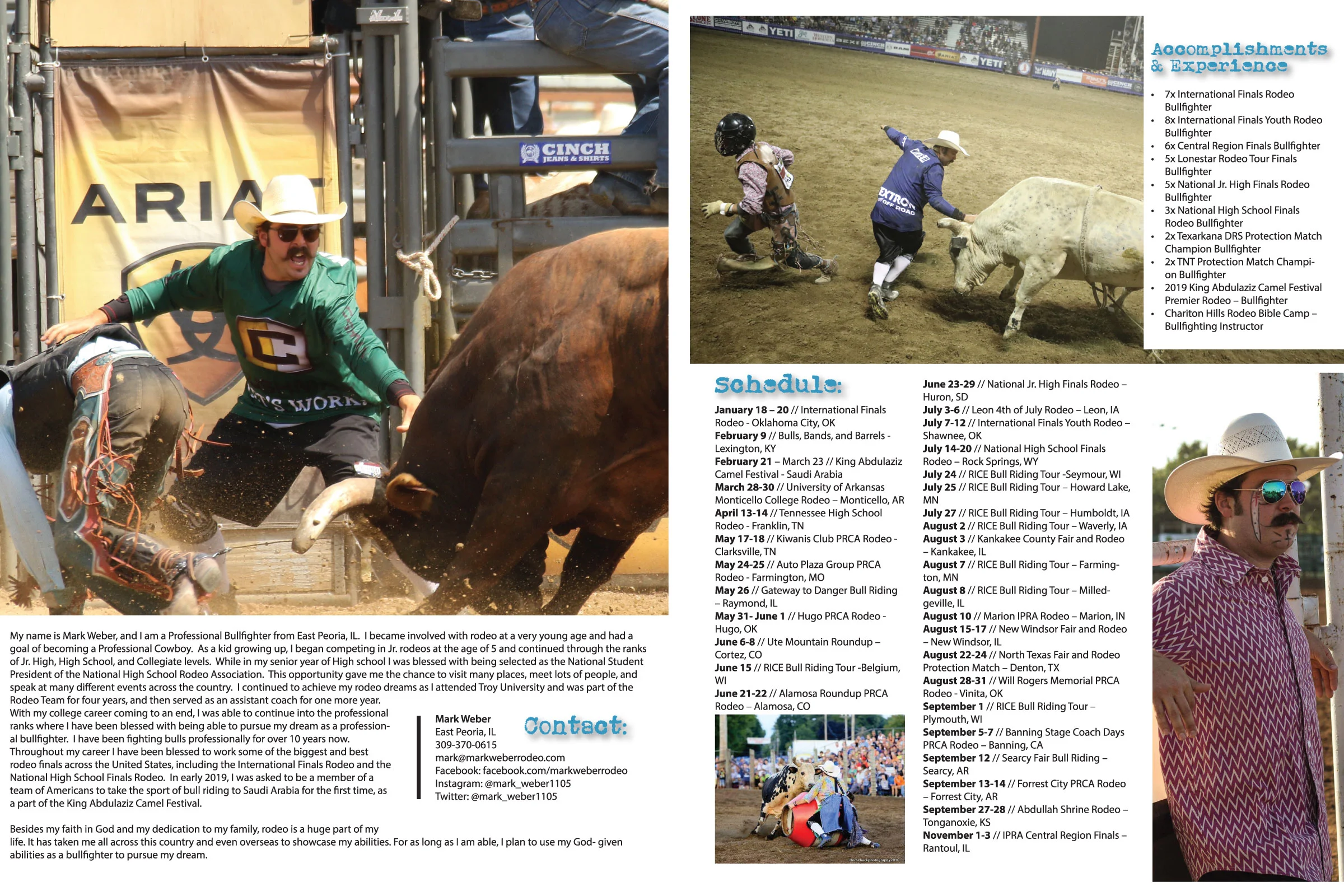 Sponsorship Packet Design (pictured is the center spread) // 4-page, self-cover, 4-color throughout