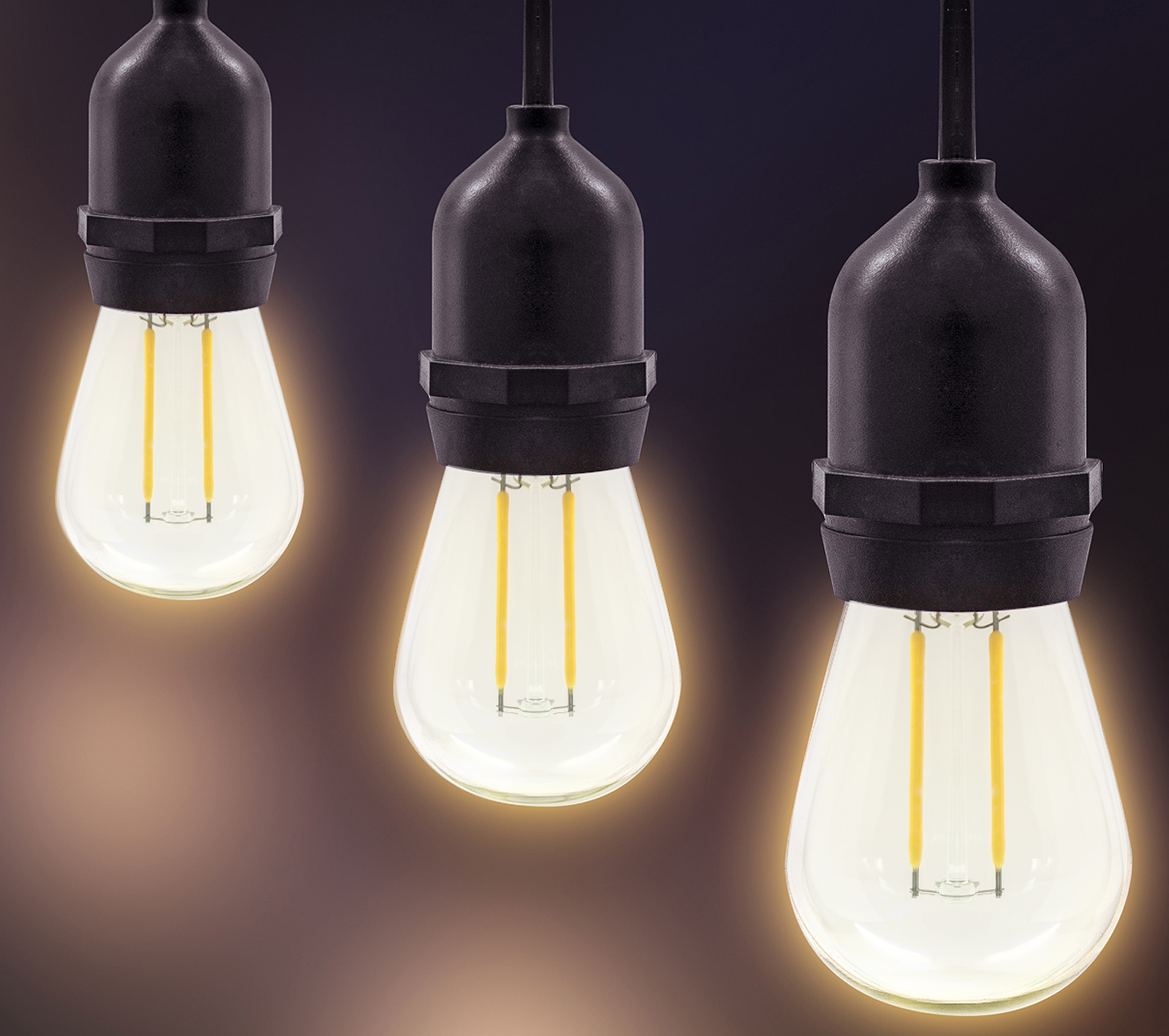 LED Outdoor & Indoor Edison Style String Lights Commercial Grade
