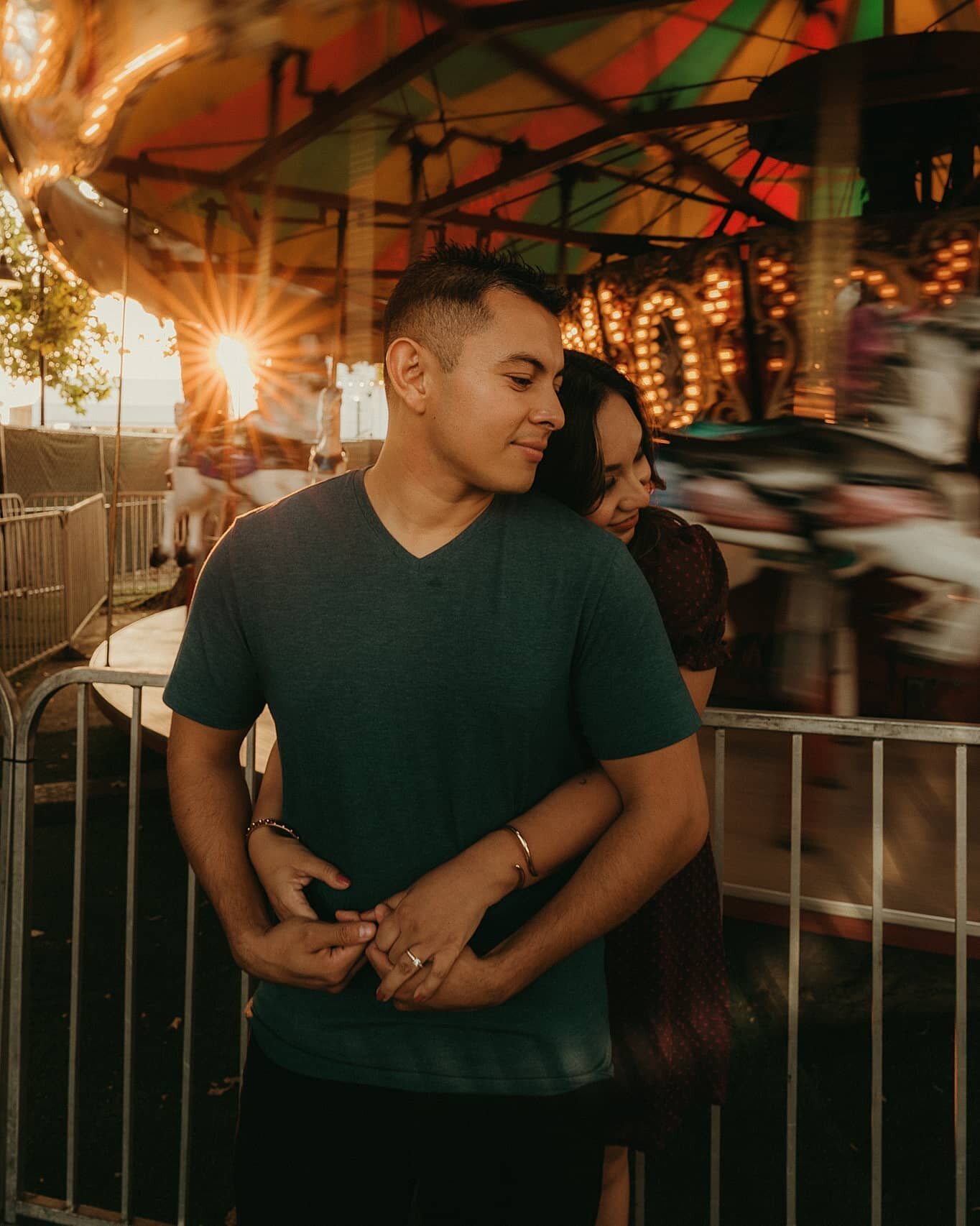 I could do all my couples sessions at Old Sacramento! That place is packed with different scenery, backdrops, activities and locations that allow for creativity during a shoot. 

I loved how Janet and Miguel were really open with trying anything and 