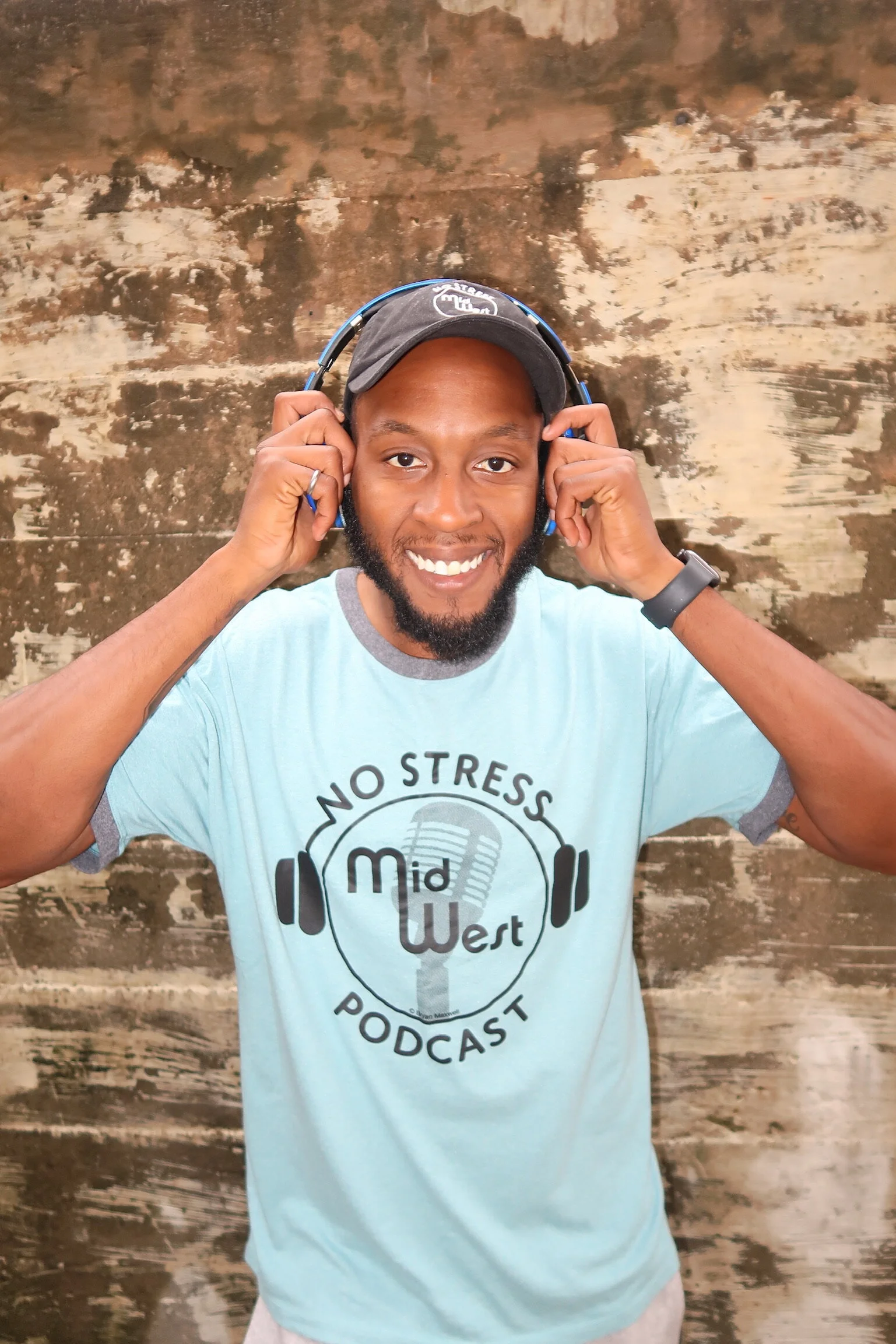 No Stress Midwest Podcast Tee's