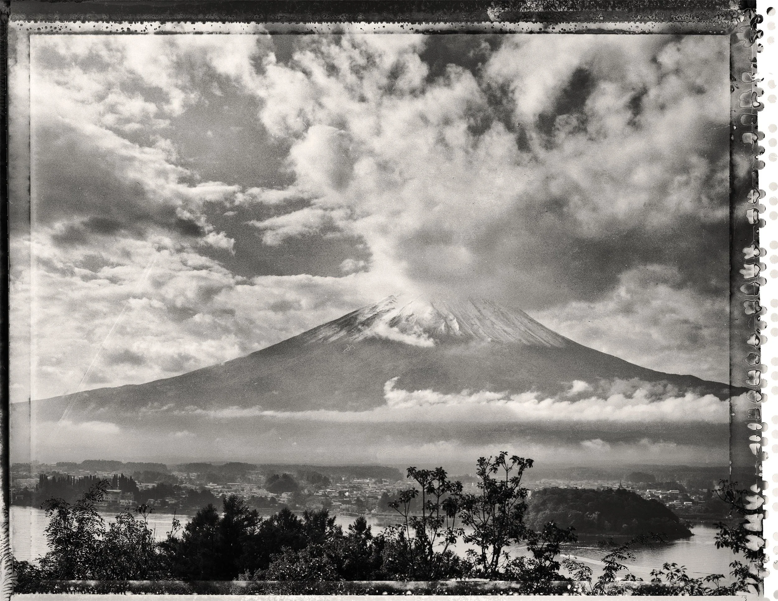 Mount Fuji, 4x5 MPP Camera, Type 55 polaroid film.