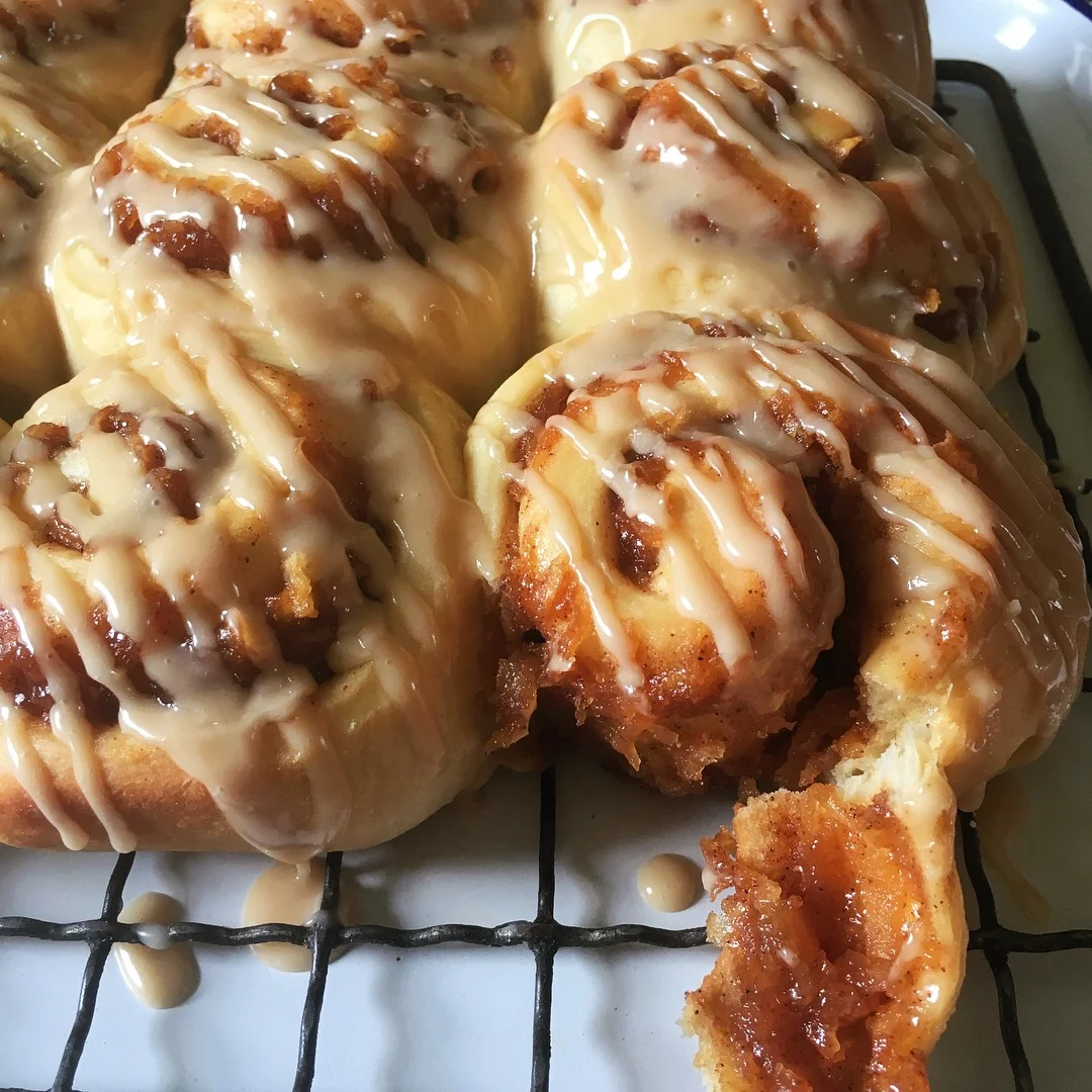 Boiled Cider Cinnamon Rolls