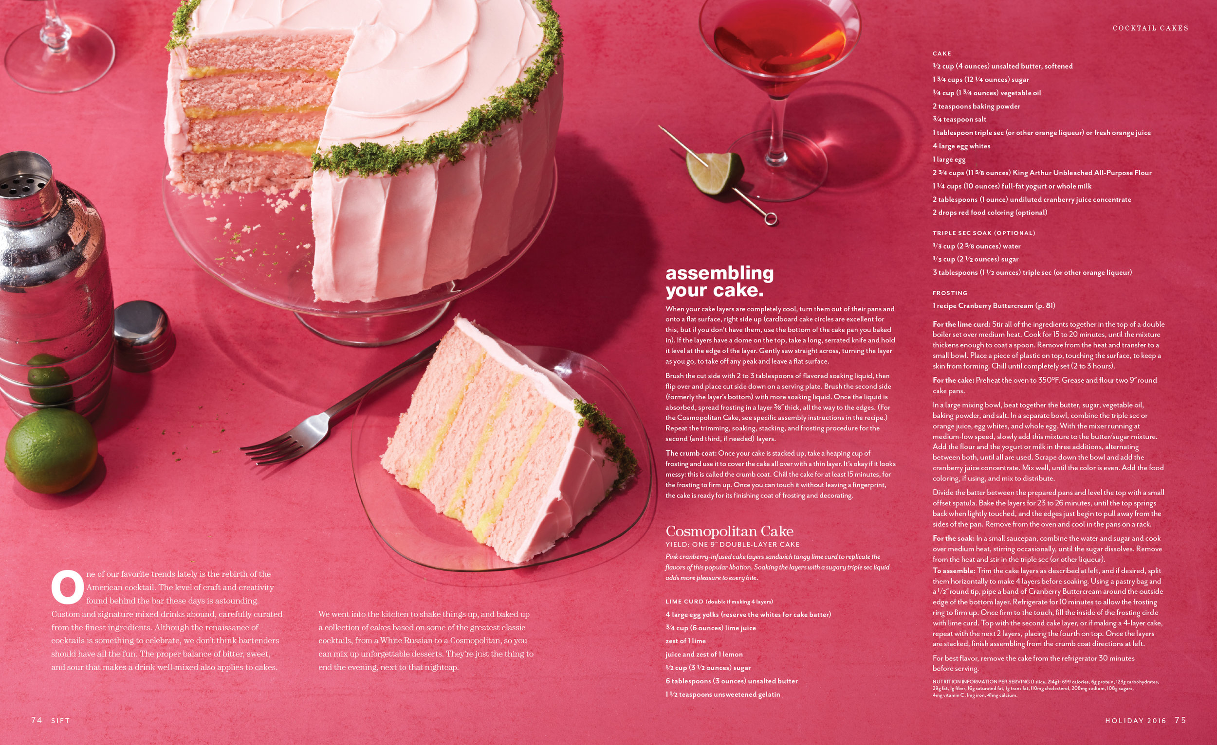 Cosmopolitan Cake