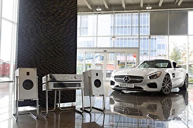 Fabulous Hifi, Finest Acoustic Design and Fast Cars! 
@burmester.audio Phase 3 &bull; @artnovion Sahara &bull; @mercedesamg GT S

3 of my favourite things captured in one brilliant photo by good friend Will of @mayowill and @chadnaputi @rutherfordaud