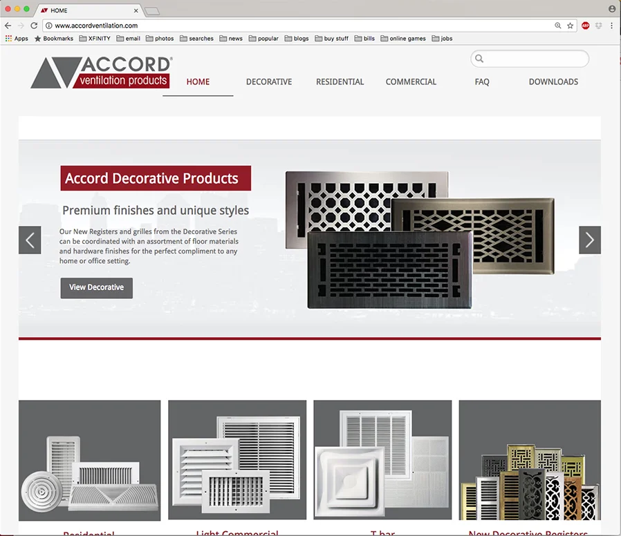accord ventilation's web site