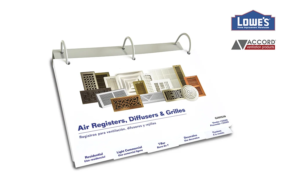 accord ventilation's product catalog for lowe's