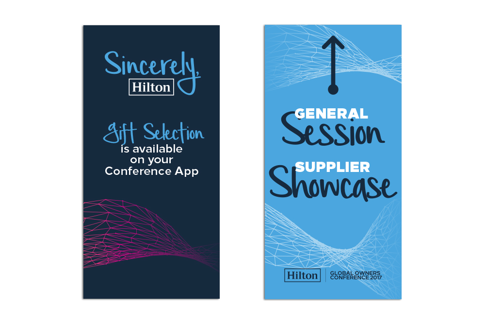 hilton hotels conference directional banners