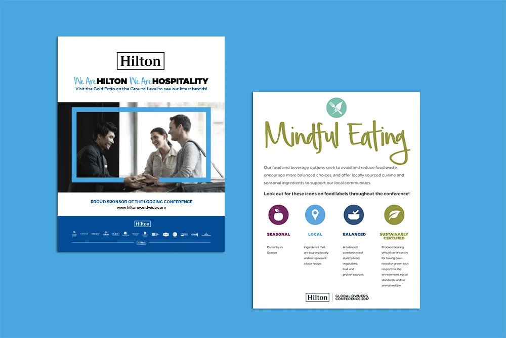 hilton hotels conference advertisements