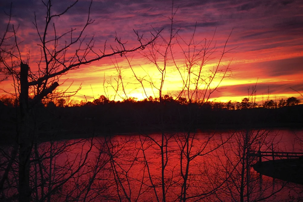 sunset at lake martin