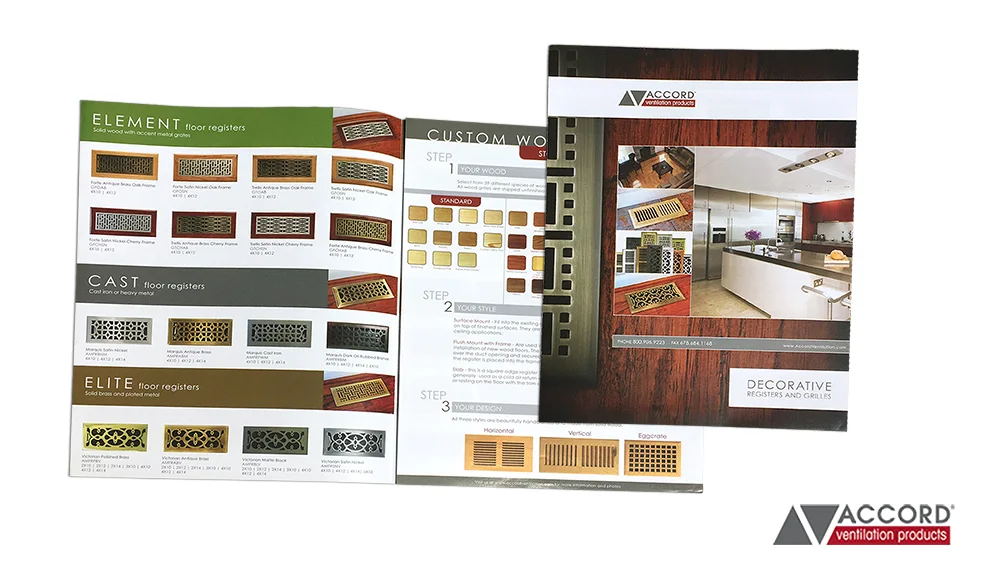 accord ventilation's decorative product catalog