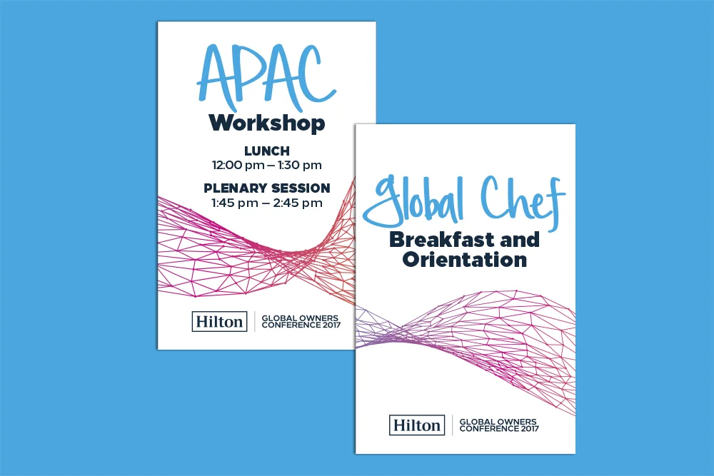 hilton hotels conference marketing collateral