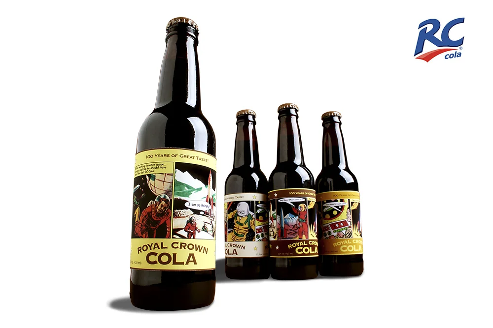 rc cola label redesigns