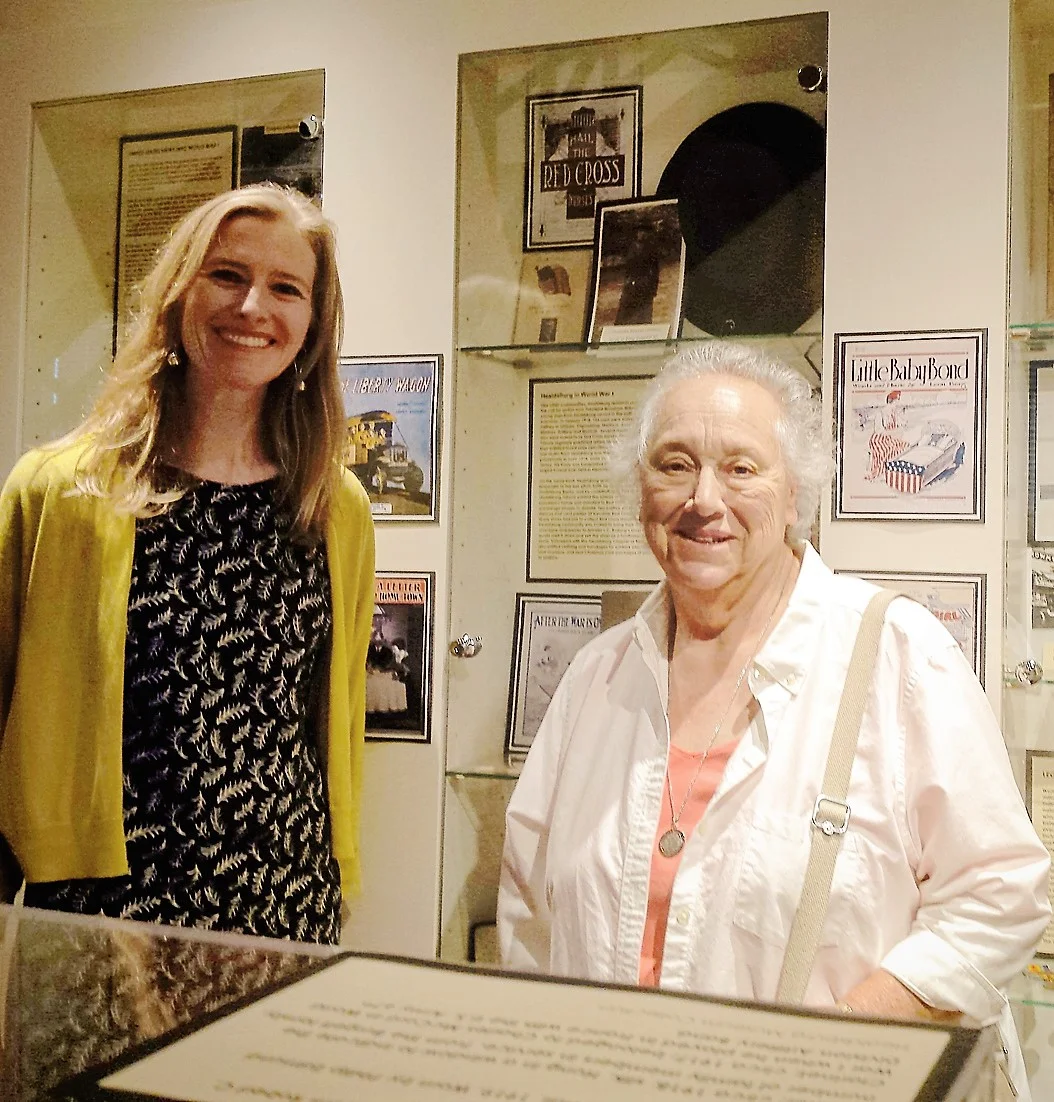 Whitney Hopkins with Gaye LeBaron, well-known Sonoma County historian