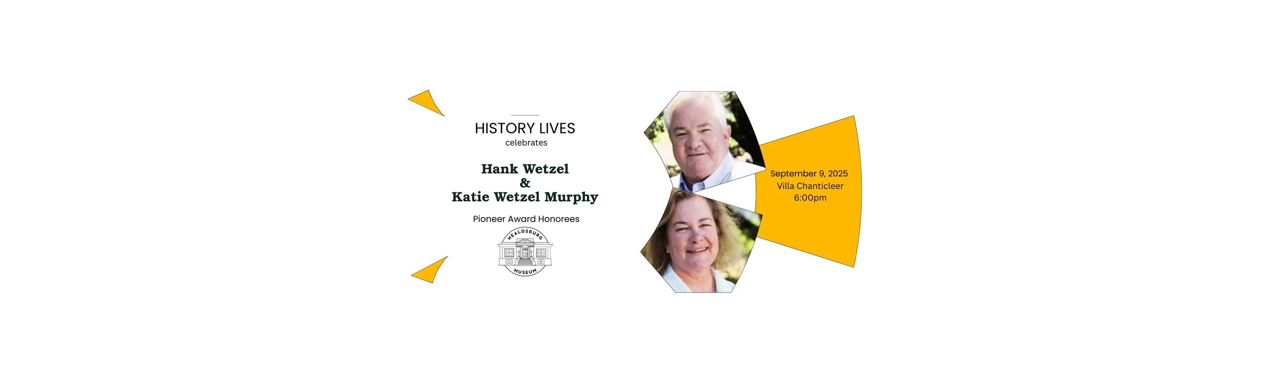                         Tickets on Sale Now:    History Lives Dinner and Pioneer Awards  