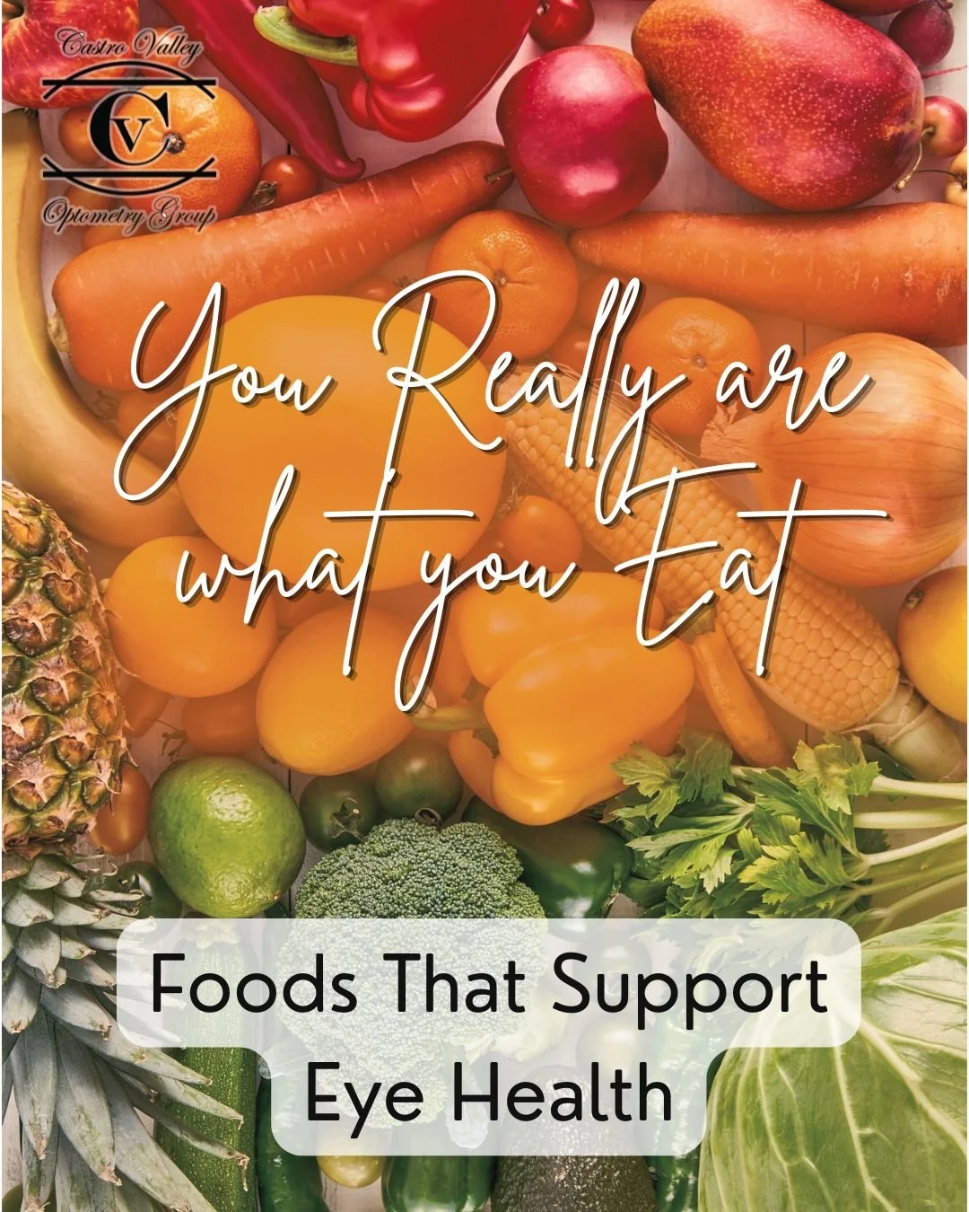 Eat your way to better vision.

What you eat has a direct impact on your long-term eye health. Here are the nutrients that matter most &mdash; and where to find them:

- Lutein &amp; Zeaxanthin: Found in leafy greens (kale, spinach) and eggs. Protect