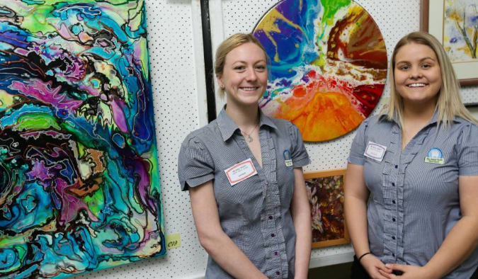 Staff Members, Paige and Tayla pictured in The Advertiser&nbsp;
