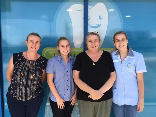 Lyn, Staff member Hayley, Cathy and staff member Candice.&nbsp;