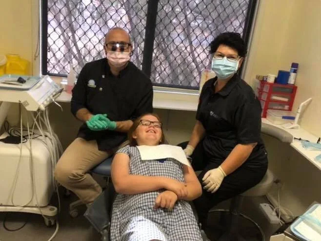 Dental Assistant Carol at Boggabilla Community Health Center.