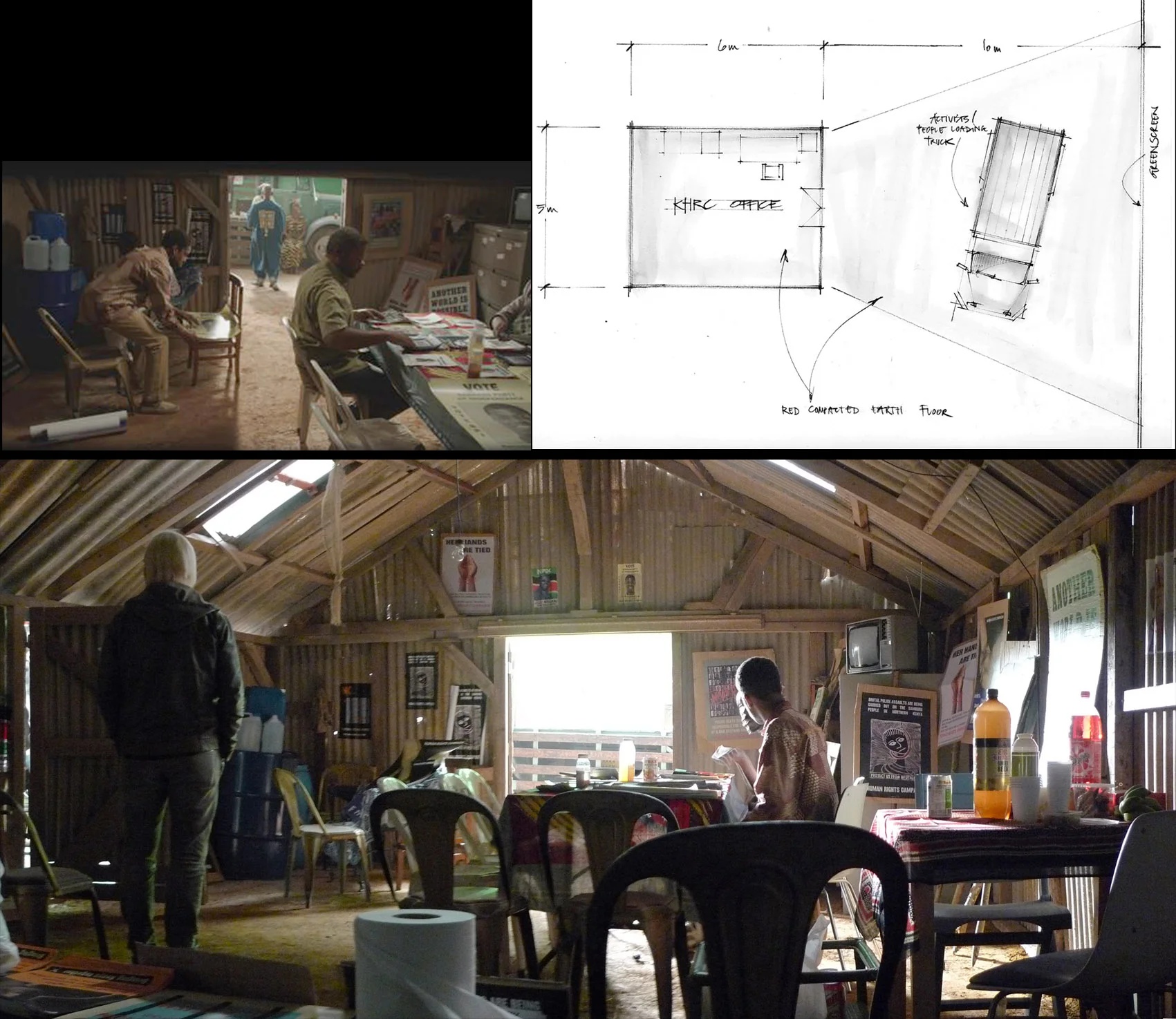 Kenyan activist shed - Studio set Brussels
