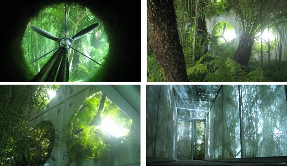 Overgrown Oxygen Garden on lost previous mission's ship