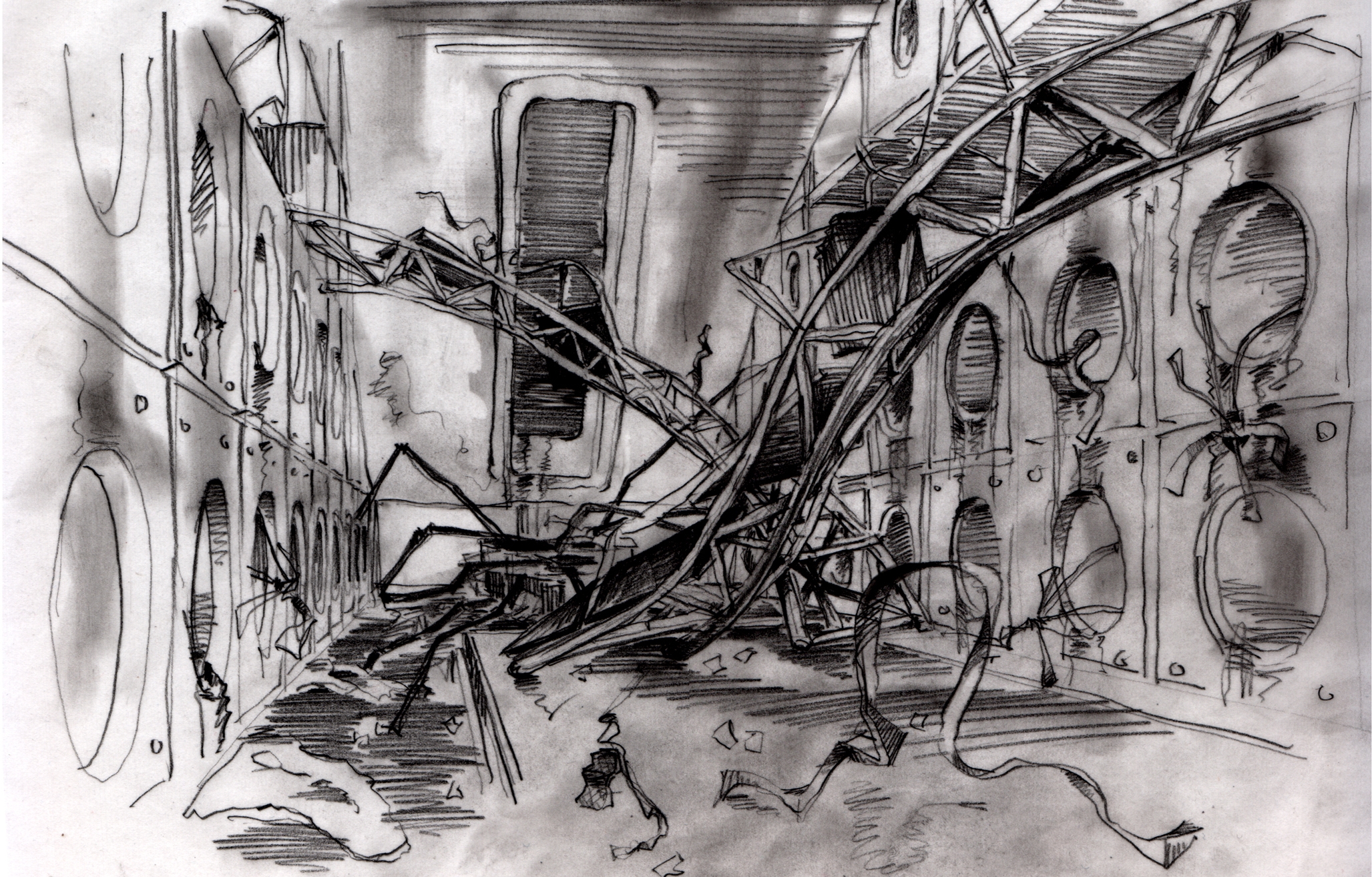Sketch of Oxygen Garden after the fire