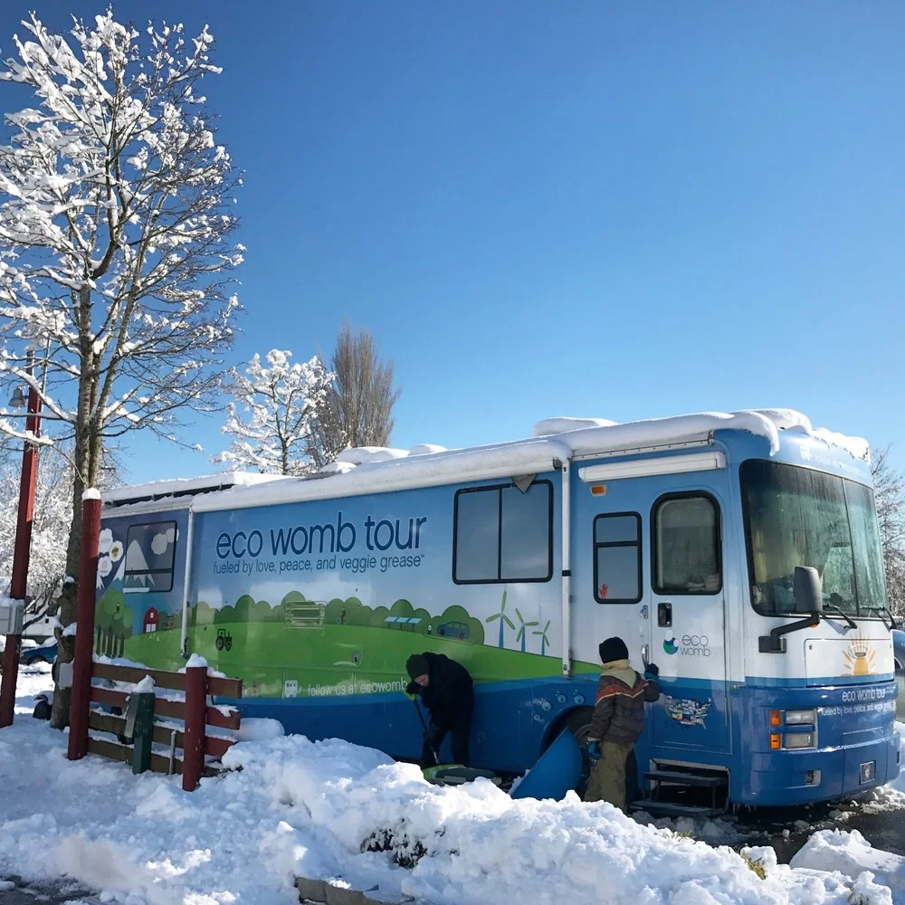 Winter snowstorm in Portland, OR