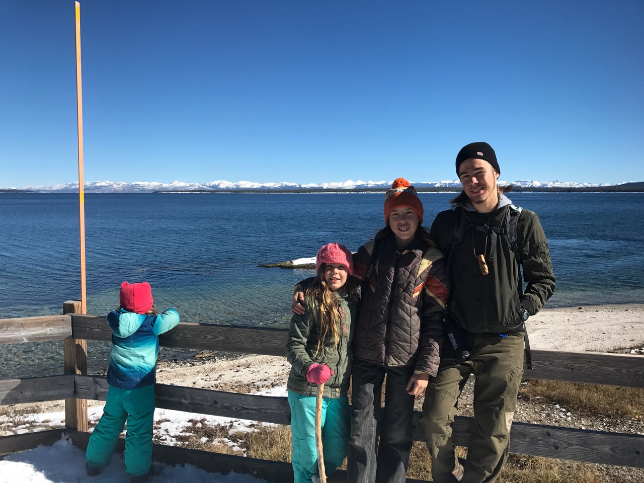 It’s cold here by the lake!