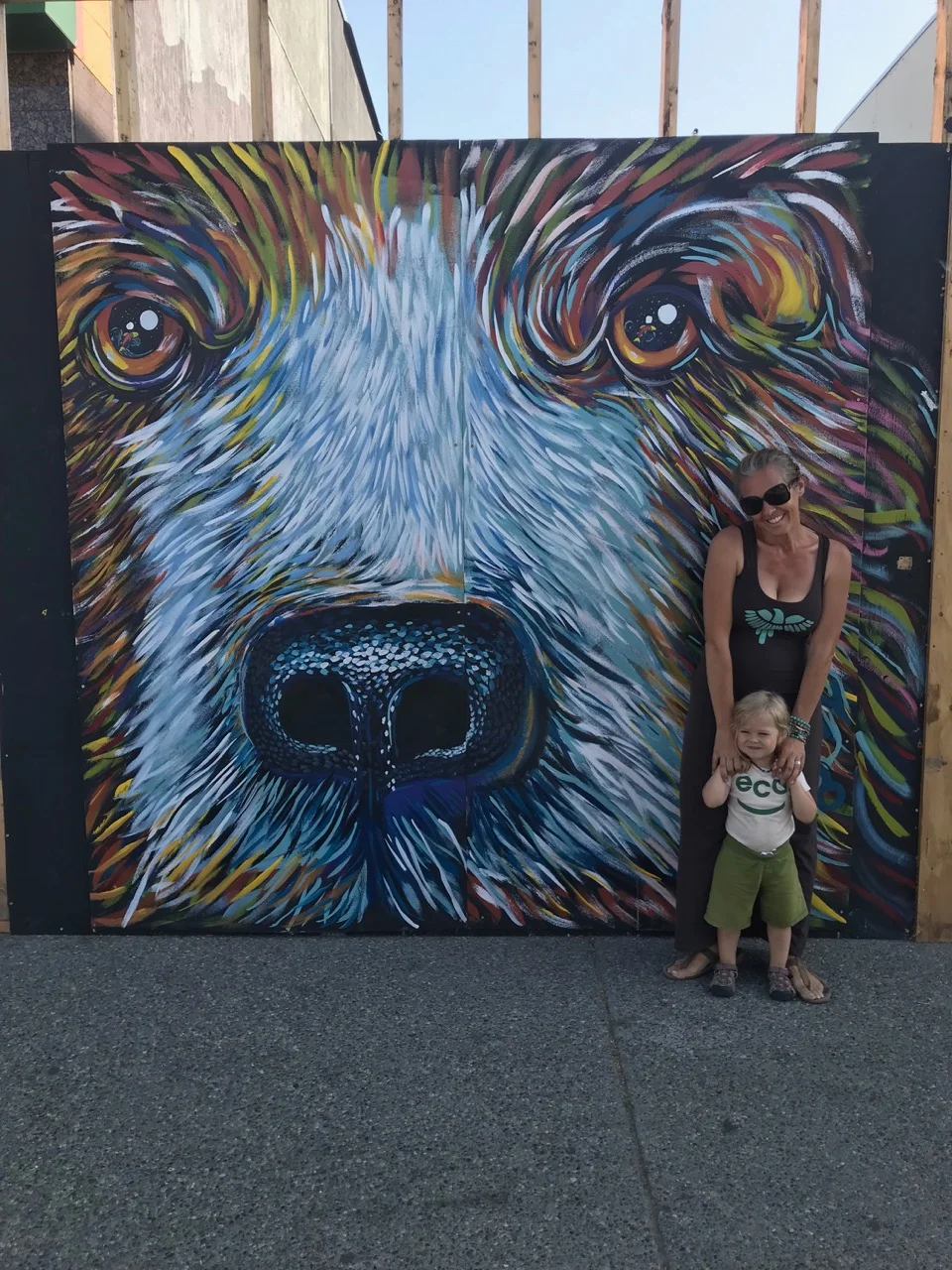 Angela and Izzy exploring downtown.