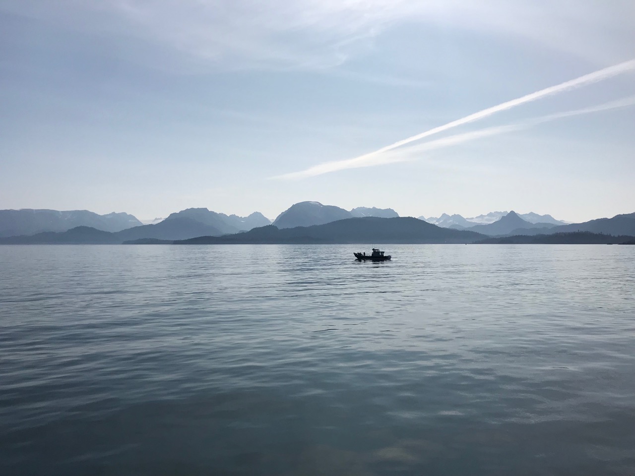 The bay was calm and the winds were slow, making for a good day out on the water.