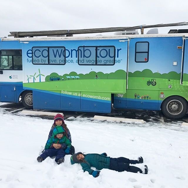 Throwback - Montana, October 2019 🚎❄️💙 We re-entered the United States from Canada to a winter storm, only it was October. We celebrated our daughter's Birthday and Halloween in below freezing temperatures with no running water because everything f